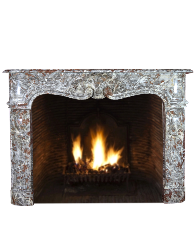 Belgian Vintage Marble Fireplace Surround