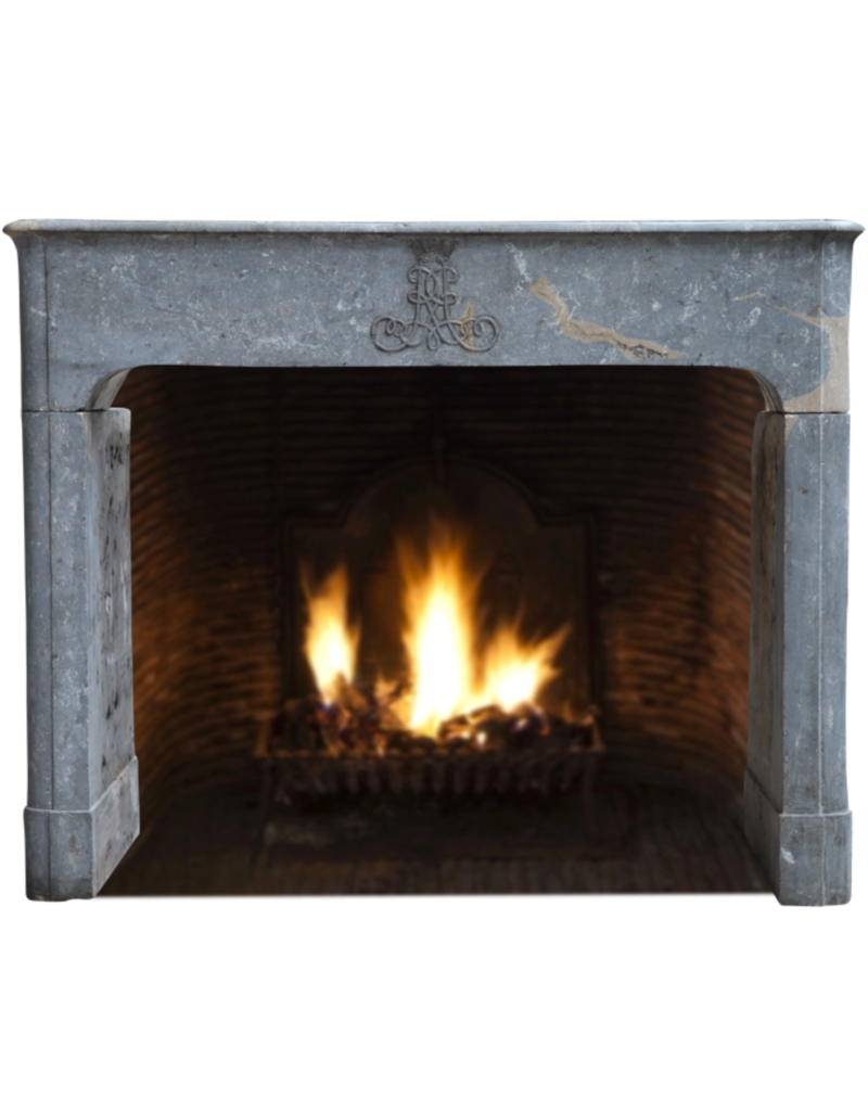 Bicolor French Antique Fireplace Surround