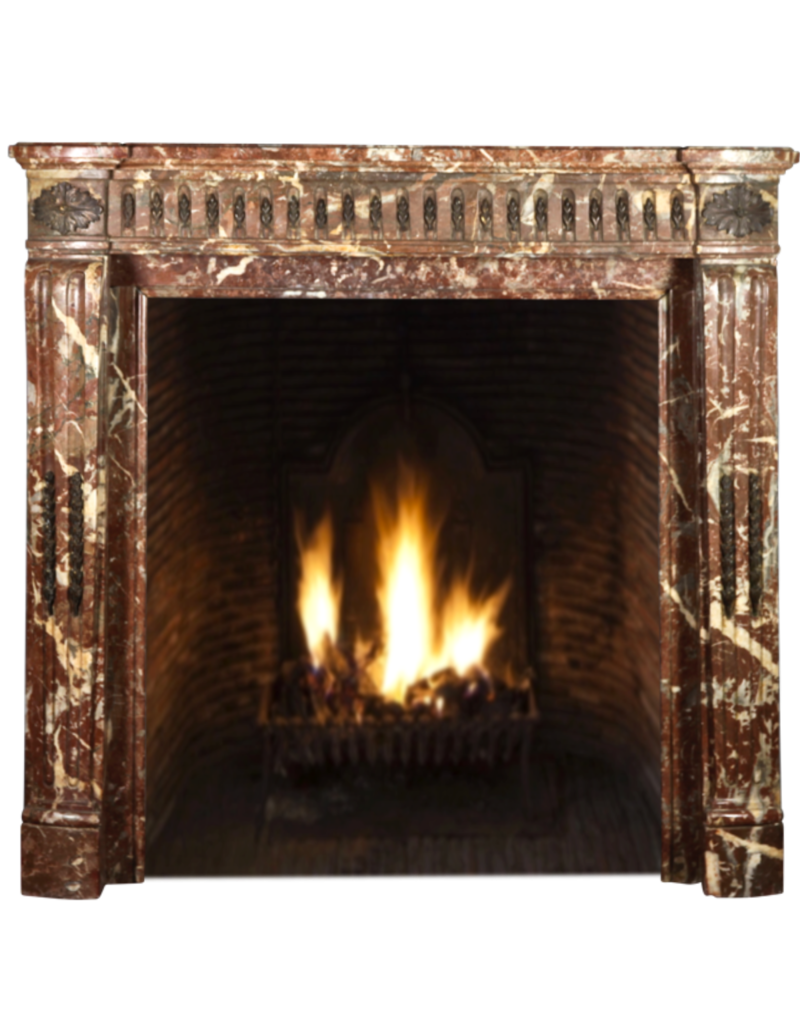 Small Belgian Antique Fireplace Surround