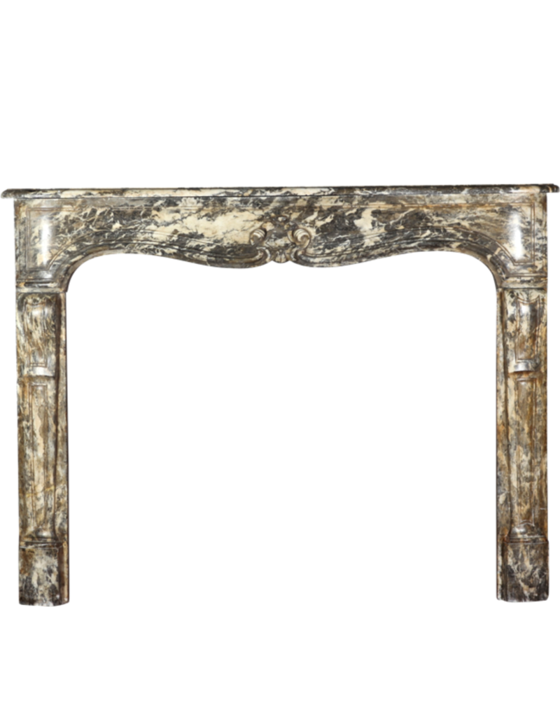 Small Belgian Antique Fireplace Surround