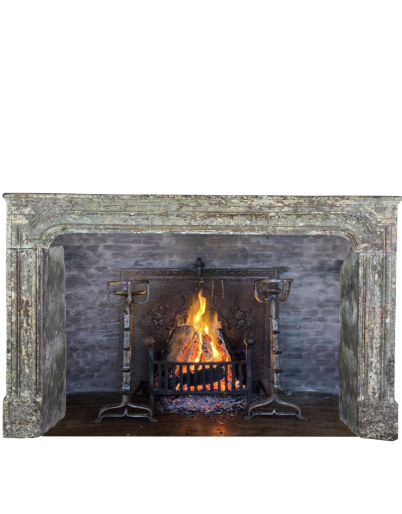 17Th Century Country Chique Fireplace Surround In Limestone