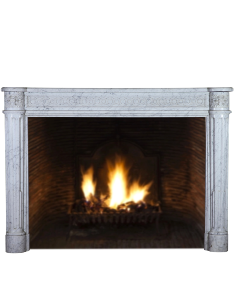 Maison Leon Van den Bogaert French Chic Louis XVI Period Vintage Fireplace Surround