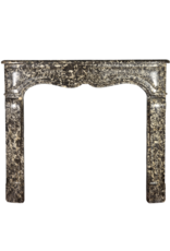 Small Belgian Pearl Antique Fireplace Surround