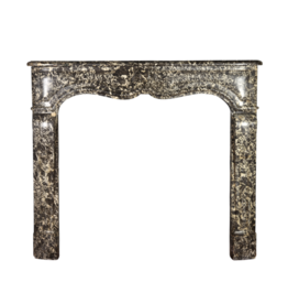 Maison Leon Van den Bogaert Small Belgian Pearl Antique Fireplace Surround