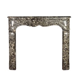 Small Belgian Pearl Antique Fireplace Surround