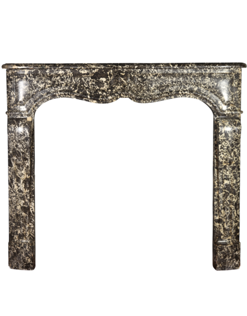 Small Belgian Pearl Antique Fireplace Surround