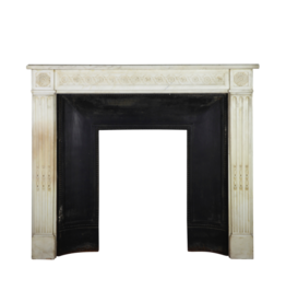 Small Louis XVI Style French Classic Antique Fireplace Surround