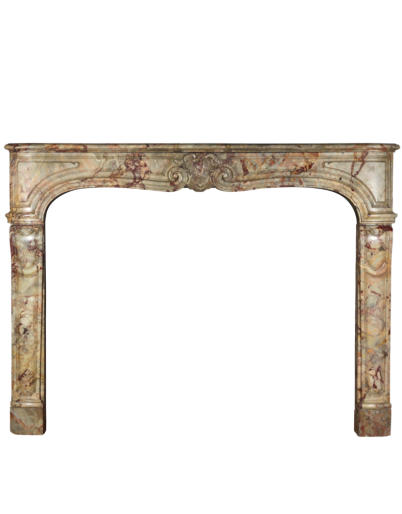 Maison Leon Van den Bogaert Klassische originale antike französische Kaminumrandung aus Marmor