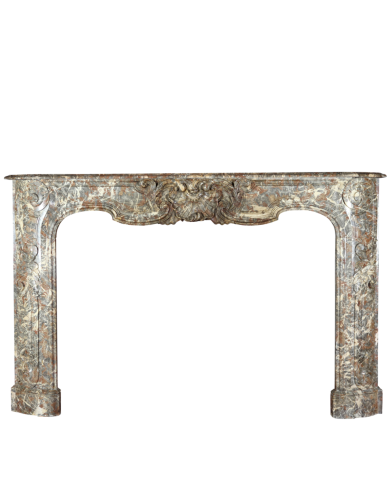 Exceptional Wide Classic Belgian Antique Fireplace Surround