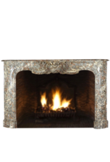 Exceptional Wide Classic Belgian Antique Fireplace Surround