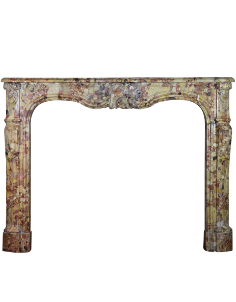 Maison Leon Van den Bogaert French Chic Royal Marble Antique Fireplace Surround