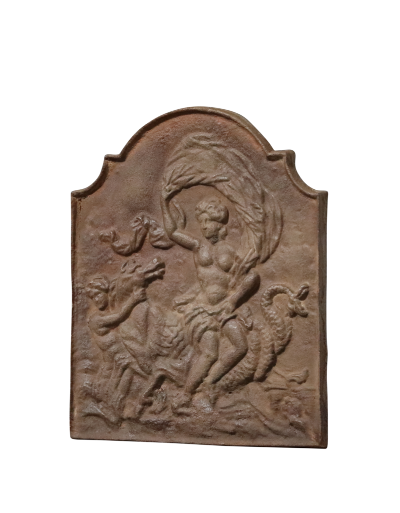 Plaque De Cheminée Rose Avec Dragon