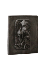 Maison Leon Van den Bogaert Kaminplatte mit Labrador