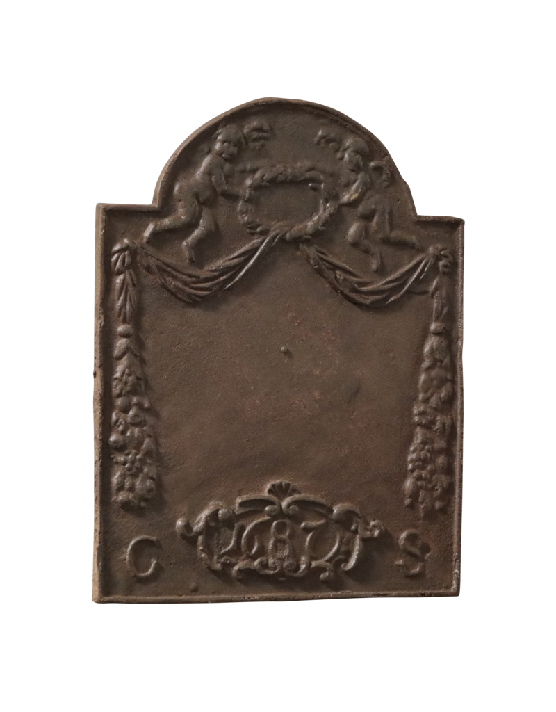 Maison Leon Van den Bogaert Elegante Placa Decorativa De Hierro Fundido De Estilo Luis XVI