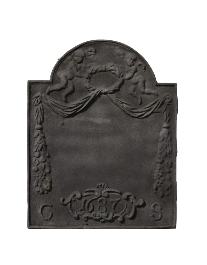 Maison Leon Van den Bogaert Elegante Placa Decorativa De Hierro Fundido De Estilo Luis XVI