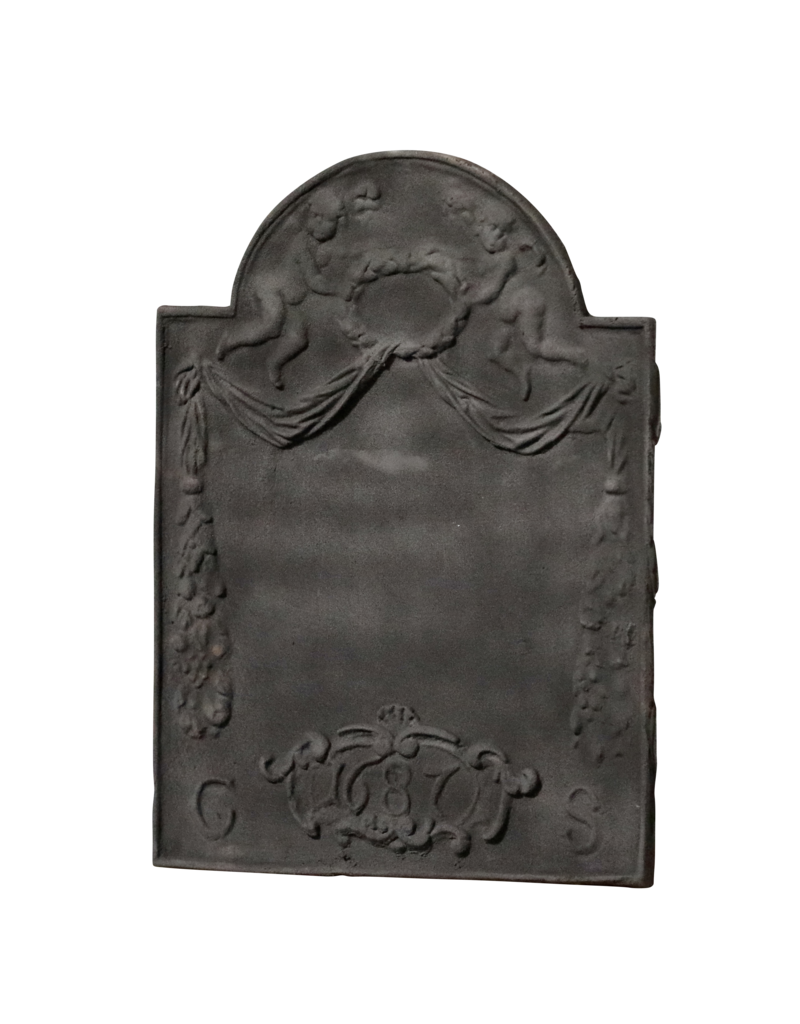 Maison Leon Van den Bogaert Elegante Placa Decorativa De Hierro Fundido De Estilo Luis XVI