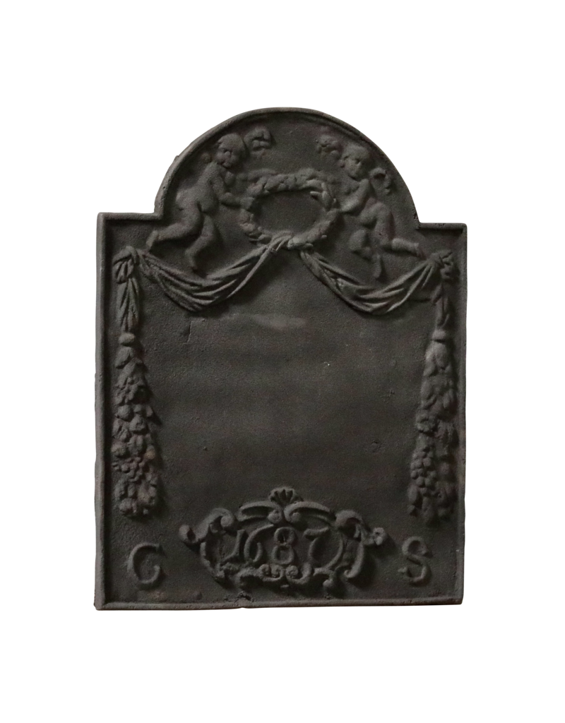 Elegant Louis XVI Style Decorative Cast Iron Plate