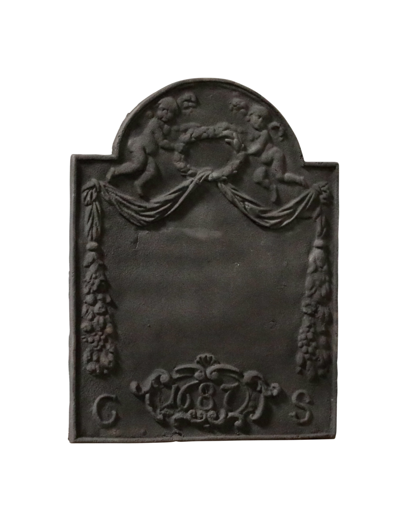 Élégante Plaque Décorative En Fonte De Style Louis XVI