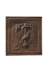 Cast Iron Plate With Asklepios Symbol