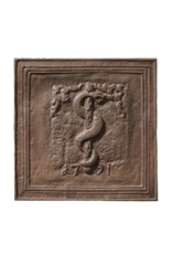 Cast Iron Plate With Asklepios Symbol