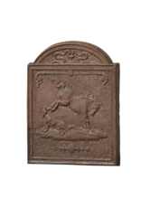 Maison Leon Van den Bogaert Plaque De Foyer En Fonte Avec Cheval Sauvage
