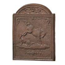 Maison Leon Van den Bogaert Plaque De Foyer En Fonte Avec Cheval Sauvage