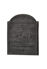 Maison Leon Van den Bogaert Plaque De Foyer En Fonte Avec Cheval Sauvage