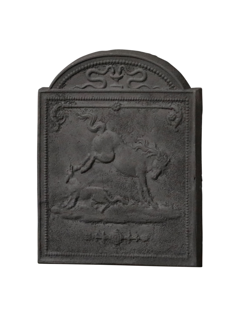 Maison Leon Van den Bogaert Gietijzeren Haard Plaat Met Wild Paard