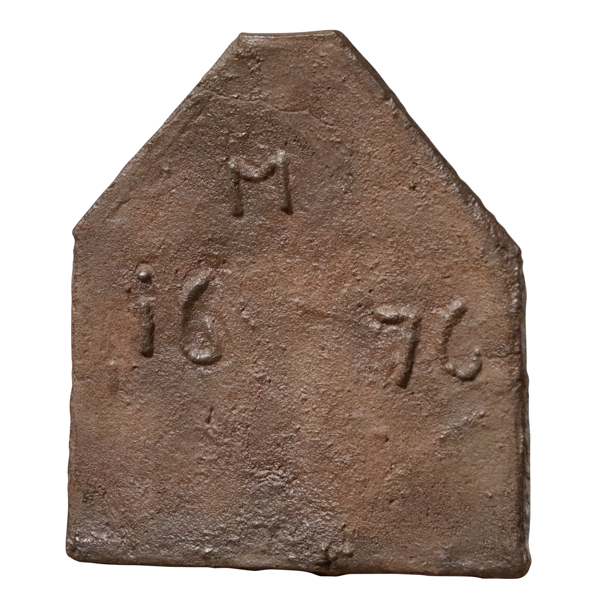Plaque de cheminée en fer poli du début du 20e siècle avec « Armoiries royales de la France » sur France