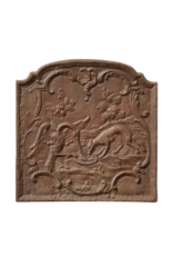Maison Leon Van den Bogaert Plaque De Cheminée Avec La Fable Du Renard Et De La Cigogne