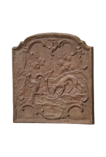 Maison Leon Van den Bogaert Plaque De Cheminée Avec La Fable Du Renard Et De La Cigogne