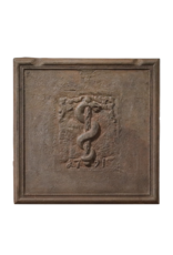 Maison Leon Van den Bogaert Bâton d'Asclépios - plaque de cheminée