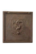 Maison Leon Van den Bogaert Bâton d'Asclépios - plaque de cheminée