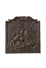 Maison Leon Van den Bogaert Plaque De Cheminée En Fonte Le Renard Et La Cigogne