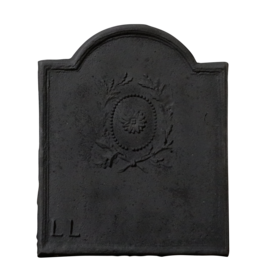 Maison Leon Van den Bogaert Élégante Plaque De Cheminée Française Aux Initiales Ll