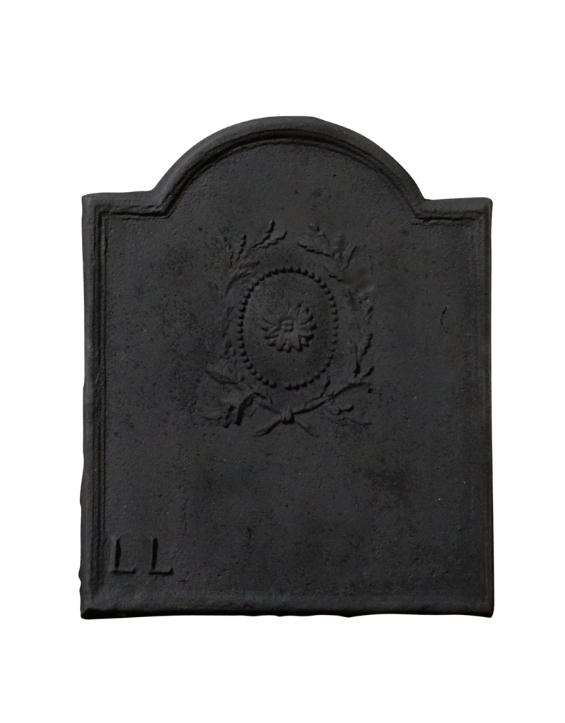 Élégante Plaque De Cheminée Française Aux Initiales Ll