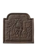 Maison Leon Van den Bogaert Fireback with Deer — 51 cm High