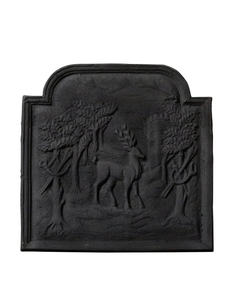 Maison Leon Van den Bogaert Fireback with Deer — 51 cm High