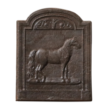 Maison Leon Van den Bogaert Decorative Cast Iron Plate With Horse
