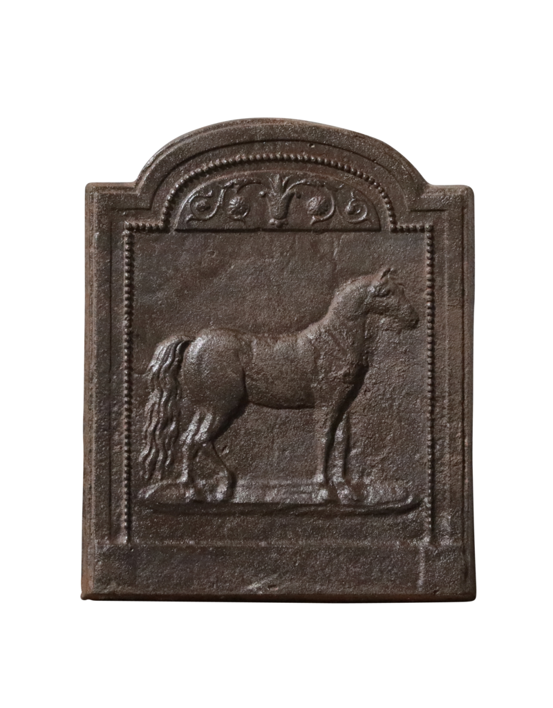 Maison Leon Van den Bogaert Decorative Cast Iron Plate With Horse