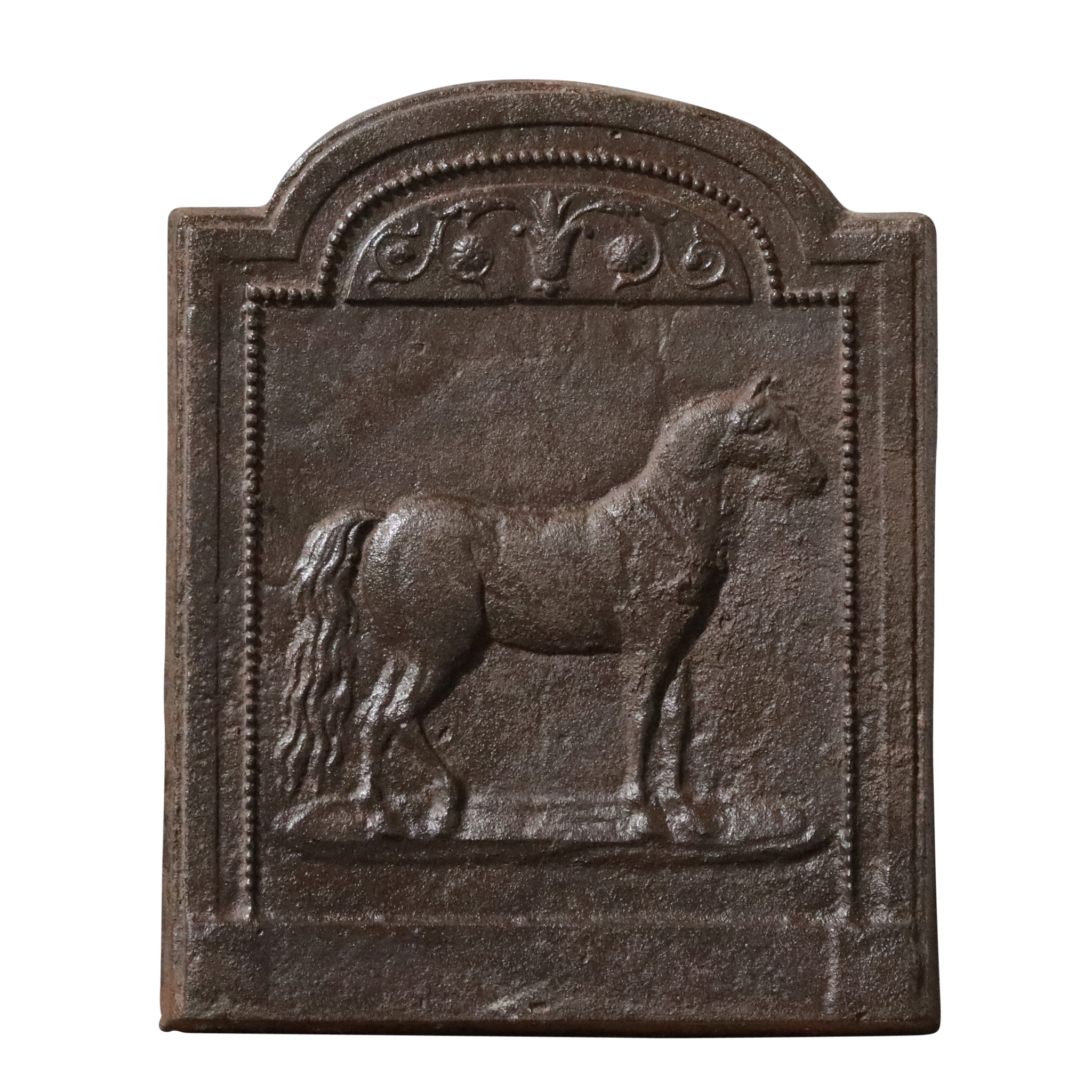 Decorative Cast Iron Plate With Horse