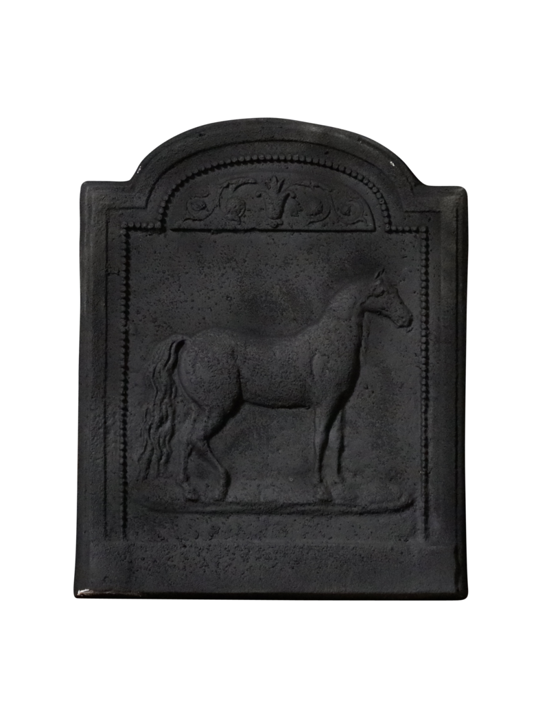 Maison Leon Van den Bogaert Decorative Cast Iron Plate With Horse