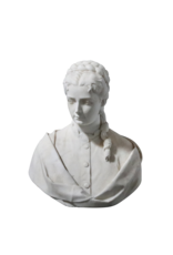 Maison Leon Van den Bogaert Markante Büste aus Statuenmarmor