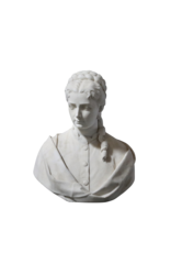 Maison Leon Van den Bogaert Markante Büste aus Statuenmarmor