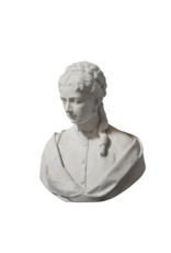 Maison Leon Van den Bogaert Markante Büste aus Statuenmarmor