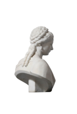 Maison Leon Van den Bogaert Markante Büste aus Statuenmarmor