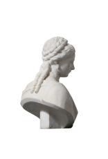 Striking Buste in Statuary Marble
