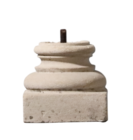 Maison Leon Van den Bogaert Small Pair of Rustic Limestone Base