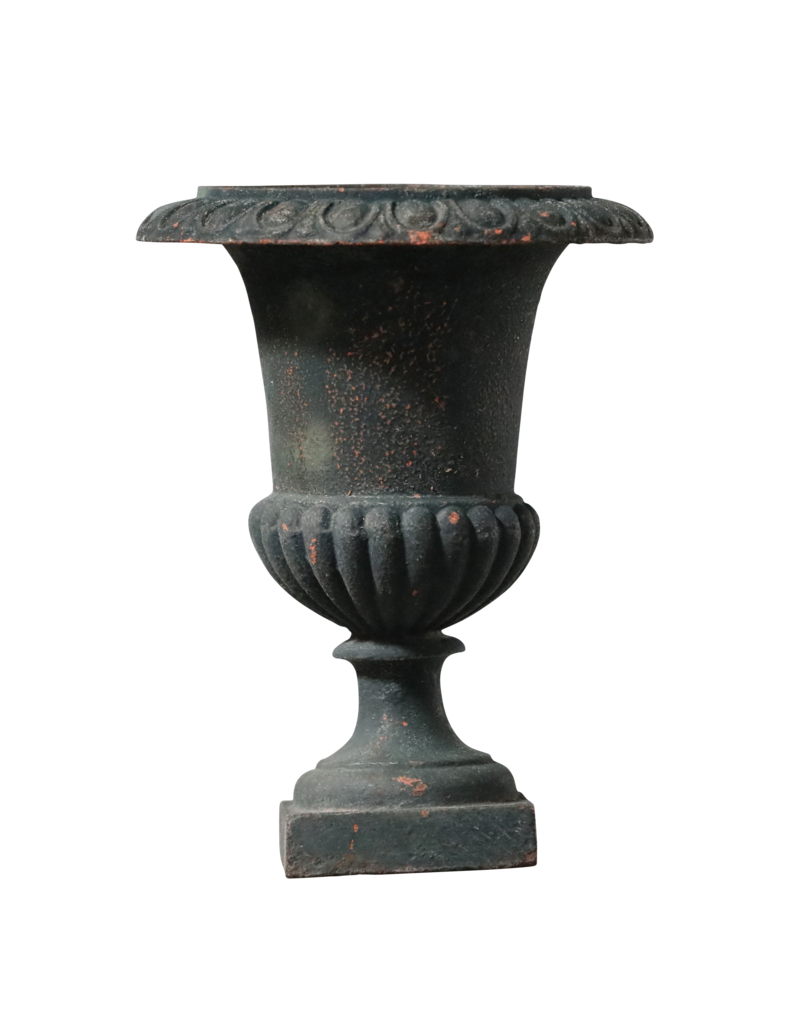 Small Vintage French Cast Iron Vase