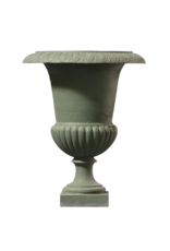 Maison Leon Van den Bogaert Vase Peint En Vert En Fonte